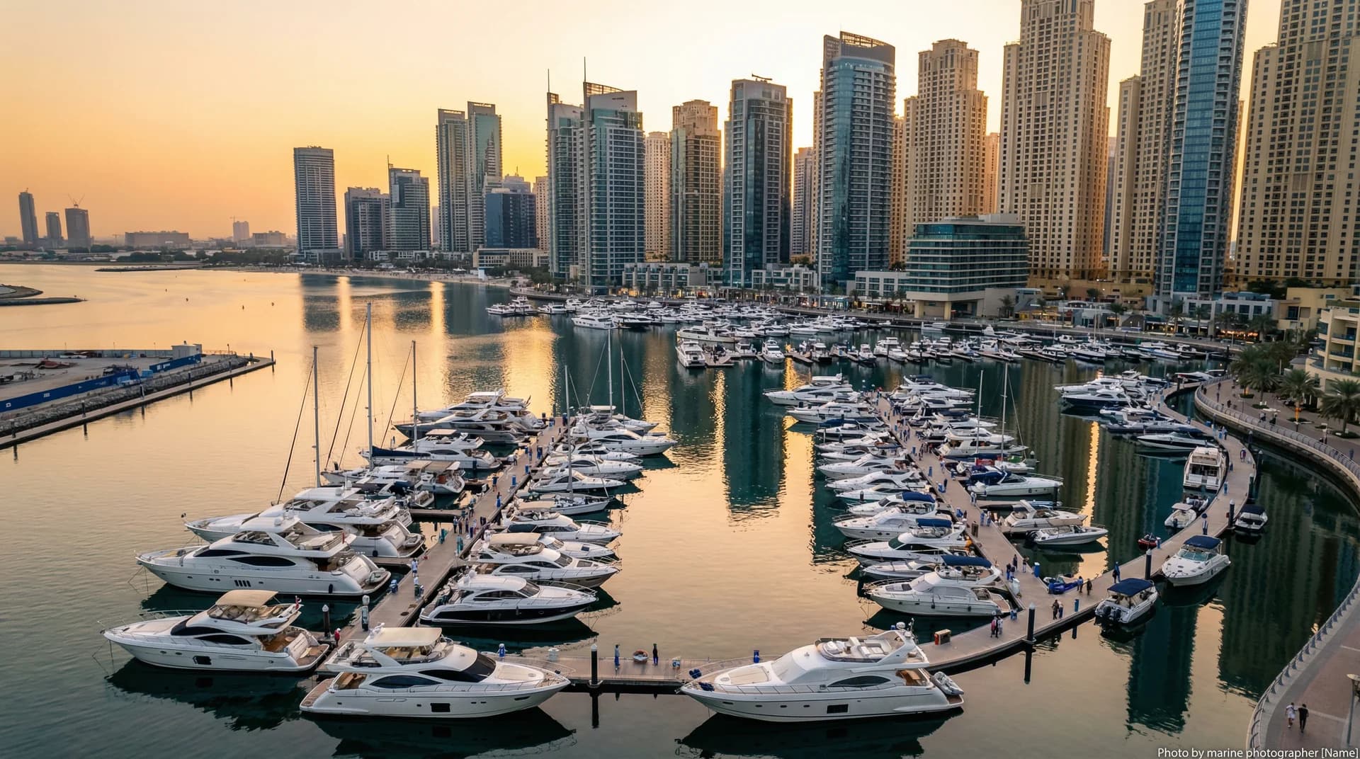 Selection of yacht categories available for charter in Dubai - party boats, luxury yachts, and superyachts