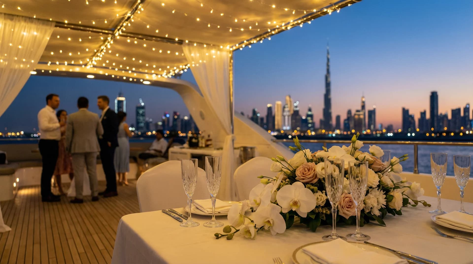 Yacht charter occasions in Dubai - birthdays, corporate events, and sunset cruises