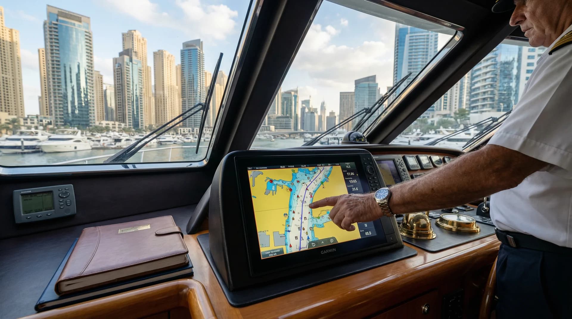 Scenic yacht cruise routes along the Dubai coastline and Arabian Gulf