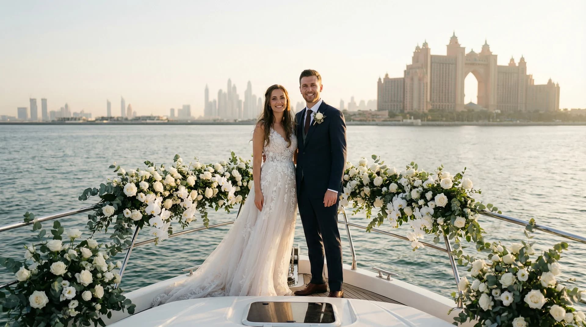 Wedding Celebrations yacht charter in Dubai - Wedding yacht rental Dubai — ceremonies, receptions & photo charters on the Arabian Gulf