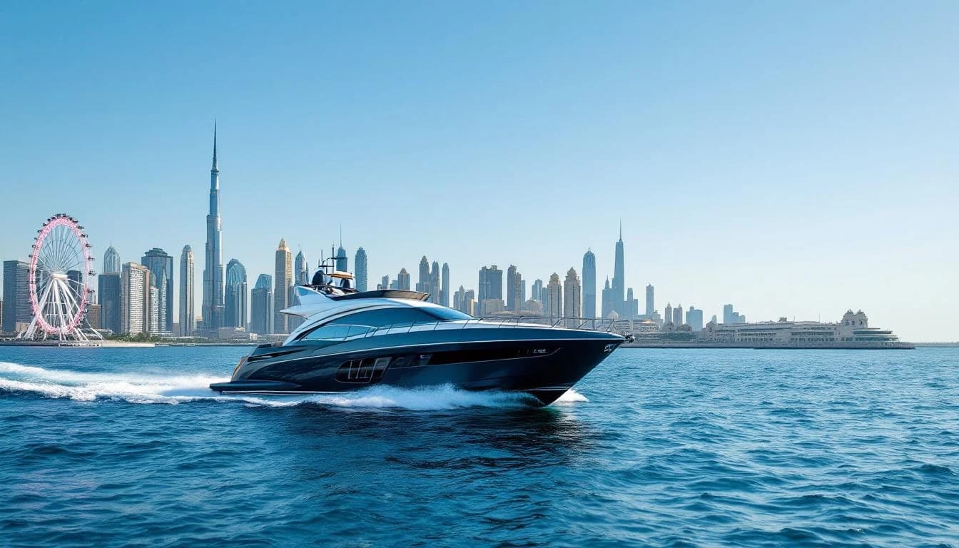 Deep Sea Fishing Route yacht cruise route in Dubai